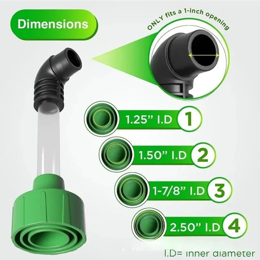 Communication Drain Line Cleaning Tool HVAC Duct Adapter, Cleans A/C Condensate Drain Line